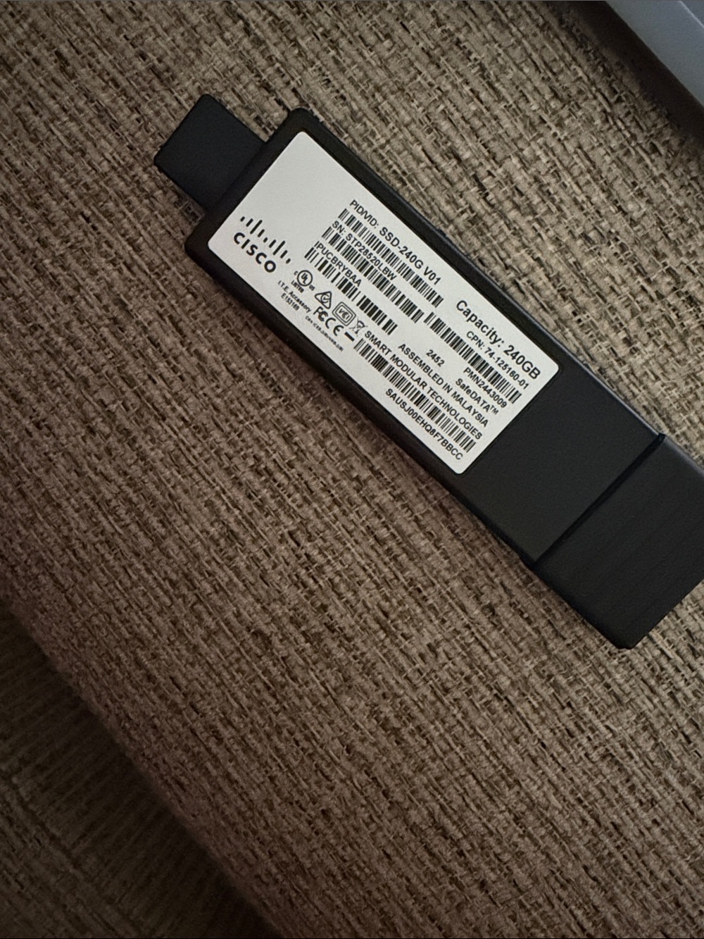 Cisco 240GB Black Internal SSD Module - Compact Server Storage